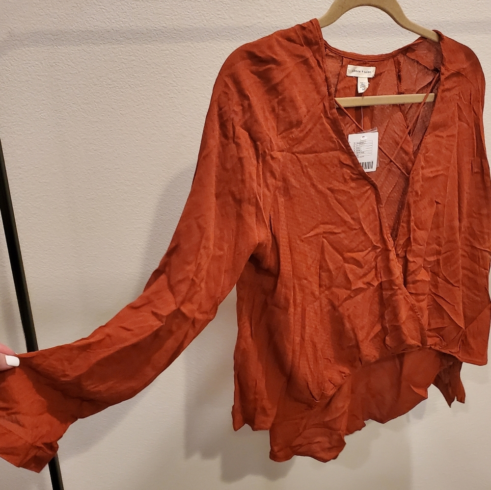 Women's Bohemian Rust Terracotta Top